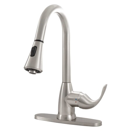 Msi 1 Handle Kitchen Faucet 8401-803 Brushed Nickel ZOR-FAU-K1HBN8401-803